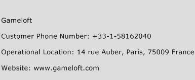 Gameloft Phone Number Customer Service