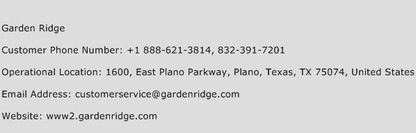 Garden Ridge Phone Number Customer Service