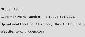 Glidden Paint Phone Number Customer Service