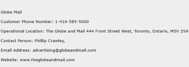 Globe Mail Phone Number Customer Service