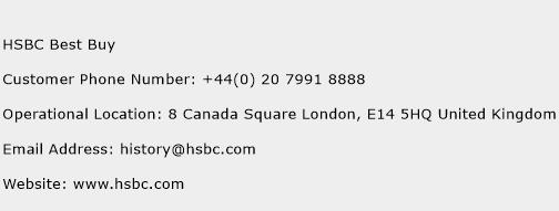 HSBC Best Buy Phone Number Customer Service