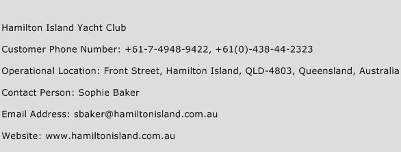 Hamilton Island Yacht Club Phone Number Customer Service