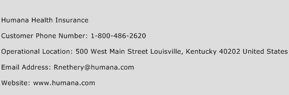 Humana Health Insurance Phone Number Customer Service