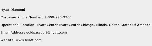 Hyatt Diamond Phone Number Customer Service