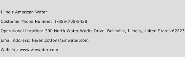 Illinois American Water Phone Number Customer Service