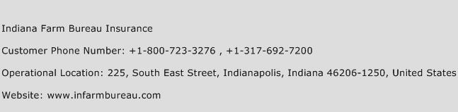 Indiana Farm Bureau Insurance Phone Number Customer Service