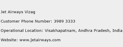 Jet Airways Vizag Phone Number Customer Service