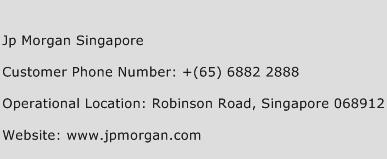 Jp Morgan Singapore Phone Number Customer Service