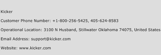 Kicker Phone Number Customer Service