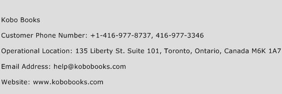 Kobo Books Phone Number Customer Service