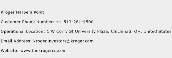 Kroger Harpers Point Phone Number Customer Service