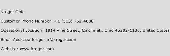 Kroger Ohio Phone Number Customer Service