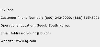 LG Tone Phone Number Customer Service