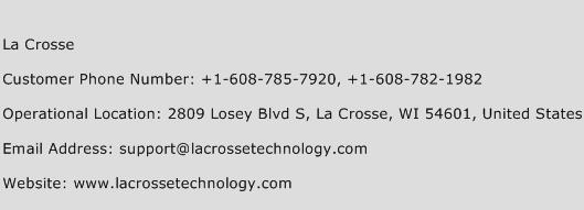 La Crosse Phone Number Customer Service