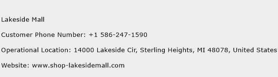 Lakeside Mall Phone Number Customer Service