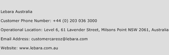 Lebara Australia Phone Number Customer Service