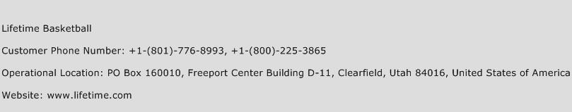 Lifetime Basketball Phone Number Customer Service