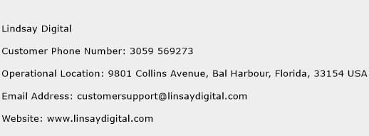 Lindsay Digital Phone Number Customer Service