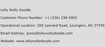 Lolly Wolly Doodle Phone Number Customer Service