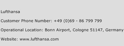 Lufthansa Phone Number Customer Service