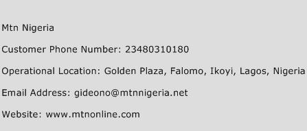 MTN Nigeria Phone Number Customer Service