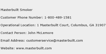 Masterbuilt Smoker Phone Number Customer Service