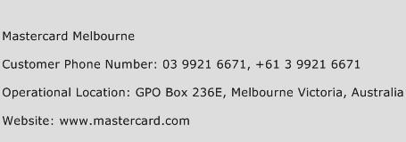 Mastercard Melbourne Phone Number Customer Service