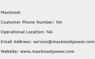 Maxboost Phone Number Customer Service