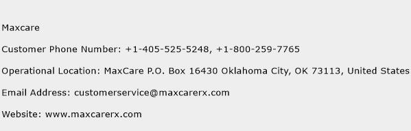 Maxcare Phone Number Customer Service