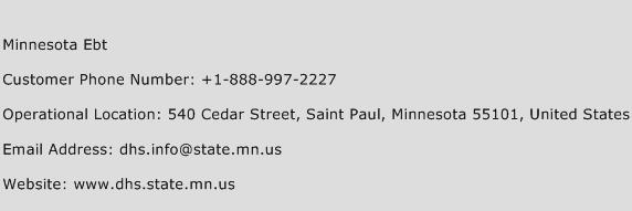 Minnesota Ebt Phone Number Customer Service