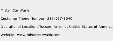 Mister Car Wash Phone Number Customer Service