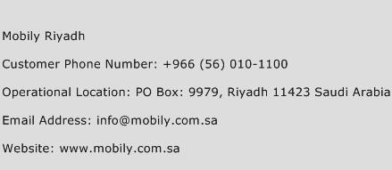 Mobily Riyadh Phone Number Customer Service