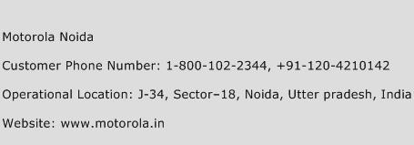 Motorola Noida Phone Number Customer Service