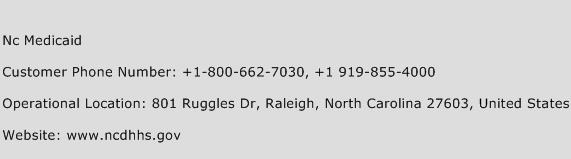 Nc Medicaid Phone Number Customer Service