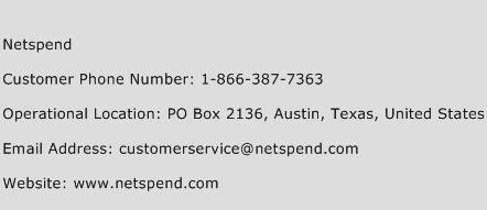 Netspend Phone Number Customer Service