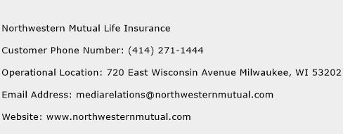 Northwestern Mutual Life Insurance Phone Number Customer Service