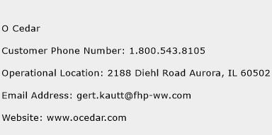 O Cedar Phone Number Customer Service