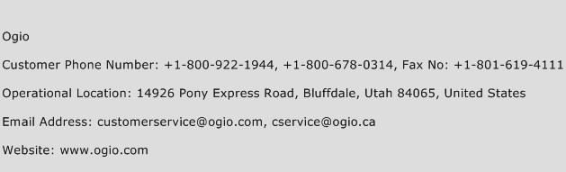 Ogio Phone Number Customer Service