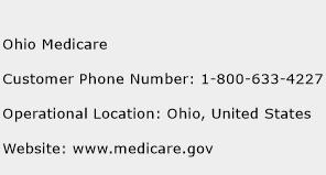 Ohio Medicare Phone Number Customer Service