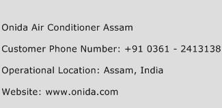 Onida Air Conditioner Assam Phone Number Customer Service