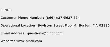 PLNDR Phone Number Customer Service