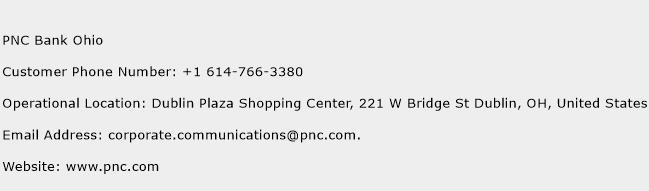 PNC Bank Ohio Phone Number Customer Service