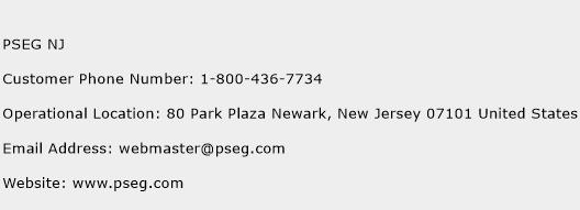 PSEG NJ Phone Number Customer Service