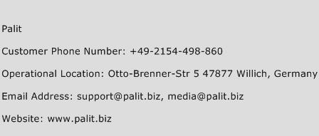 Palit Phone Number Customer Service