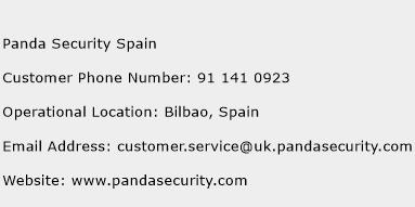 Panda Security Spain Phone Number Customer Service
