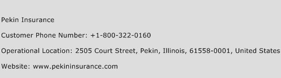 Pekin Insurance Phone Number Customer Service