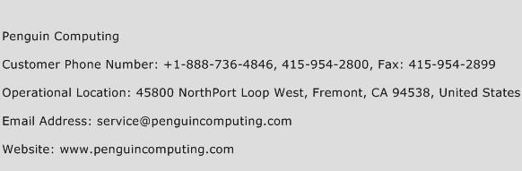 Penguin Computing Phone Number Customer Service