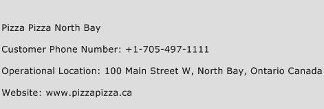 Pizza Pizza North Bay Phone Number Customer Service