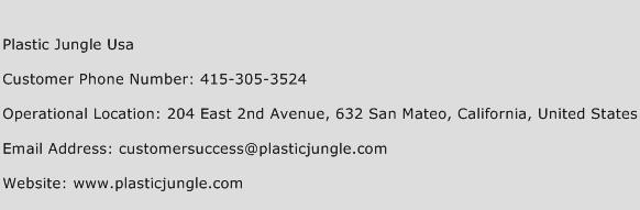 Plastic Jungle USA Phone Number Customer Service