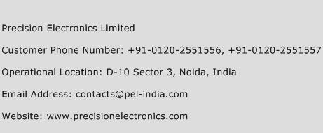 Precision Electronics Limited Phone Number Customer Service